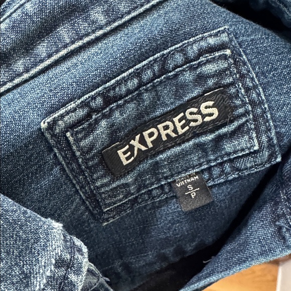 Denim Button-Front Shirt - Picture 7 of 7